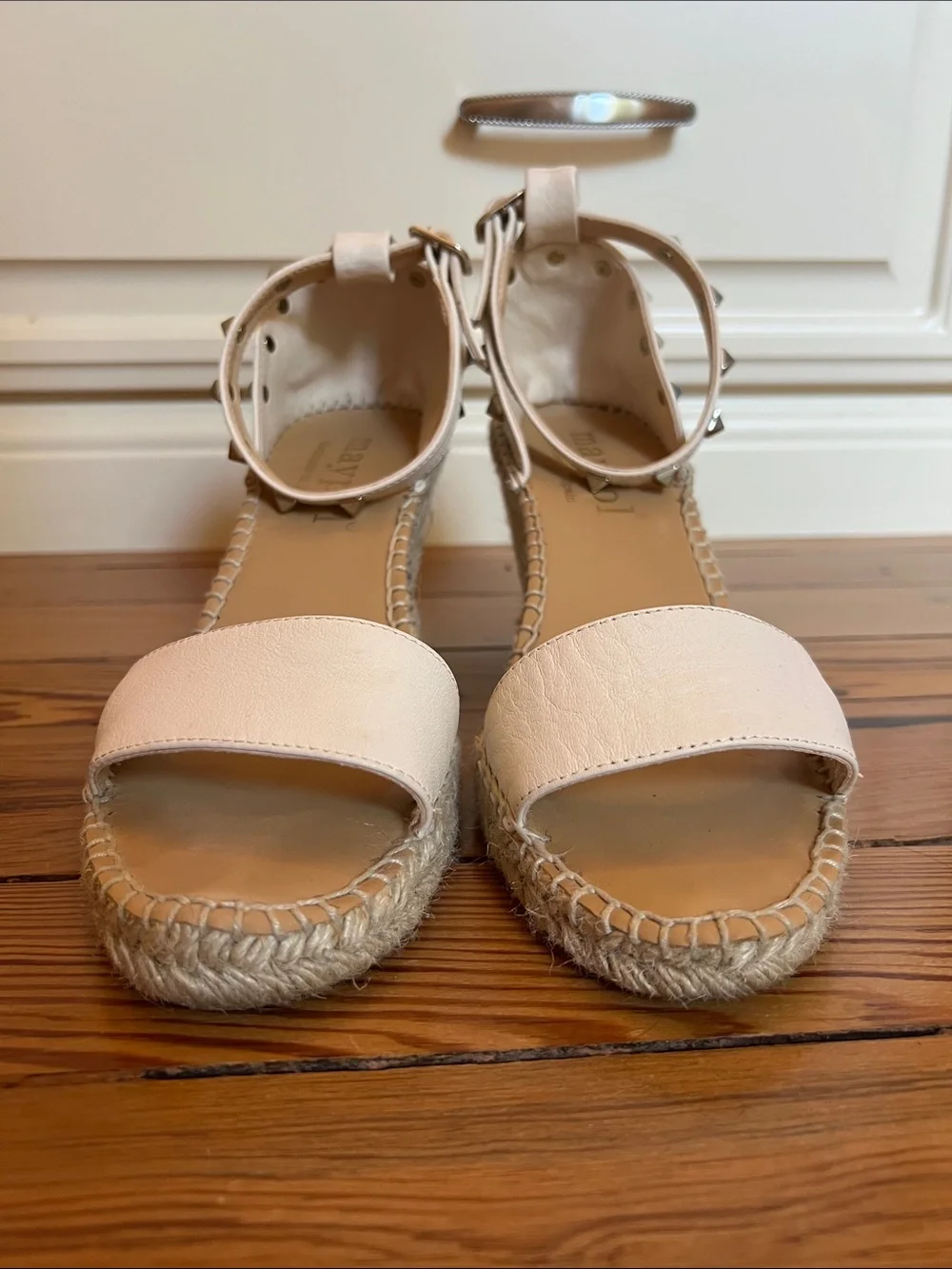 Maypol Espadrille Wedge Rockstud Sandals